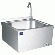 Lave-mains mural inox commande à genou avec cuve 450 x 450 x 215 mm - PGLC0002/F