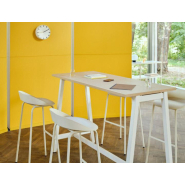 Table haute avec pieds en métal pour salle de réunion OGI M - Ref : PSM82 Table haute avec pieds en métal pour salle de réunion OGI M - Ref : PSM82