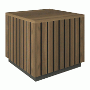 Podium bas Vertigo T03 MDF noir et olivier 45x45x40cm
