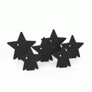 Porte prix étoiles noir mat 2x Ø7 cm / 2x Ø9 cm / 2x Ø10 cm Porte prix étoiles noir mat 2x Ø7 cm / 2x Ø9 cm / 2x Ø10 cm