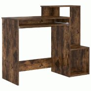 VidaXL Bureau Chêne fumé 106 x 41 x 88.5 cm Bois d'ingénierie Modèle Riviera Modern - 869470