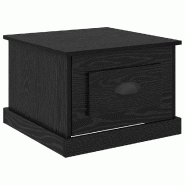 VidaXL Table basse Chêne noir 50 x 50 x 35 cm Bois d'ingénierie Modèle Luna Jardin - 881372