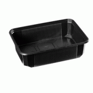 Barquette Noire Polypro 500cc + couvercle par 300 pièces JORIDEAL - noir plastique polypropylène 5414304171499