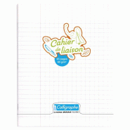 Calligraphe Lot de 10 Cahier de Liaison Ligne 8000 17x22, 48p./24 feuilles 90 g/m² piquées, couv. PP incolore, Séyès - 3210330182308