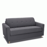 CANAPÉ MEZZANO CONVERTIBLE EXPRESS MATELAS 16 CM SOMMIER MÉTAL 140 CM TISSU TWEED GRIS GRAPHITE CANAPÉ MEZZANO CONVERTIBLE EXPRESS MATELAS 16 CM SOMMIER MÉTAL 140 CM TISSU TWEED GRIS GRAPHITE