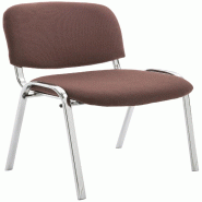 Décoshop26 - Chaise visiteur empilable zone d'attente en tissu marron piètement à 4 pieds en métal chromé 10_0008291 - 3000266572812 Décoshop26 - Chaise visiteur empilable zone d'attente en tissu marron piètement à 4 pieds en métal chromé 10_0008291 - 3000266572812