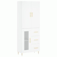 Helloshop26 - Buffet bahut commode armoire meuble de rangement organisateur cuisine salle de séjour salon haut 69,5 x 34 x 180 cm 02_0032716 - 300021_0