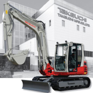 Mini-pelle avec  système hydraulique, pompe de type load sensing et cabine spacieuse  - Takeuchi TB290-2