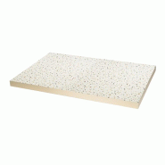 Plateau de table rectangulaire Terrazzo Bolero 1 100x700mm - noir DZ874