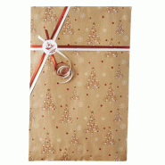 Pochettes cadeaux kraft vergé Celebration 24x7,5x41cm - par 250