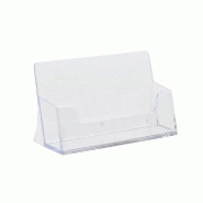 Porte carte de visite de comptoir - Transparent - 1 compartiment - Polystyrène injecté