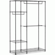 Royal Catering Metal Clothing Rack - 120 x 45 x 179.5 cm - 270 kg - black - noir multi-matériau 4062859957184