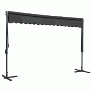 VidaXL Auvent sur pied 400 x 300 cm Anthracite Modèle Titan Essence Plus - 145886