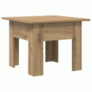 VidaXL Table basse Chêne artisanal 55 x 55 x 42 cm Bois d'ingénierie Modèle Polaris Extensible - 875238