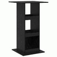 VidaXL Table de bar Chêne noir 60 x 60 x 100 cm Bois d'ingénierie Modèle Zéphyr Plus - 869244