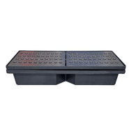 Bacs de rétention empilable 70L - avec ou sans caillebotis - fabriqués en France - BCRTTHDGR-PU56/CLB_0