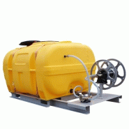 Cuve d'arrosage PE sur plateau - Volume 600 l à 2000 l - Pompe électrique