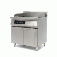 Maxima Plancha à induction 700 - lisse et rainurée - 10 000 W - double - avec support – 80 × 70 × 99 cm – 10000 W - AKS-09371100