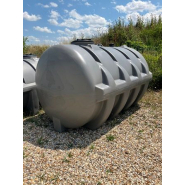 Polycuve pe 6000l grise standard, diam : 1m93, lg : 3m09, hauteur : 1m78 ref : w00602307008p - dabert-citernes