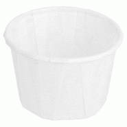 Pot en papier ingraissable 30 ml blanc Ø4,2x3cm - par 250