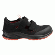 Safety Jogger - Sandales de sécurité végan ultra-respirantes MODULO noir et rouge S1PS http://carbonn.Fr/img/co/392.Jpg Taille 43 - 43 matière syn