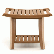 Tabouret salle de bain 60,5 x 34 x 48 cm 2 niveaux antidérapant ergonomique moderne en pehd café 20_0017365 - 3000231828364