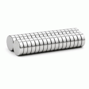 TJ Essentials Aimants néodyme – 8 × 2 mm – Lot de 40 – N52 – Argenté – Aimants pour tableau blanc et réfrigérateur - argenté métal 8720211263552_0