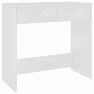 VidaXL Bureau Blanc 80x40x75 cm Bois d'ingénierie Modèle Nova Bar - blanc 801355