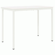 VidaXL Table de bar Blanc 110 x 55 x 105 cm Bois de pin massif Modèle Titan Modern Plus - 892808