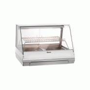 Vitrine inox chauffante 95 Litres, 2 x GN 1/1, à poser, 2100 W, 220 V - MONO
