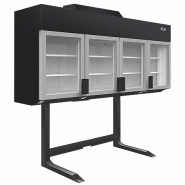 Armoire de congélation murale noire pour supermarché - 650 L | Tefcold - MTF250B