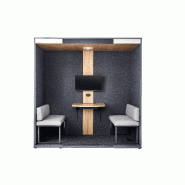 Cabine acoustique 2 personnes EKO2NOIR Cabine acoustique 2 personnes EKO2NOIR