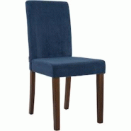 CLP Chaise de salle à manger Ina velours côtelé Bleu/Antique foncé - bleu textile 326072 CLP Chaise de salle à manger Ina velours côtelé Bleu/Antique foncé - bleu textile 326072