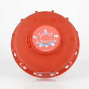 Couvercle Schütz Ø150 rouge + bonde 2&quot; Automatic breather (joint TPE) + Capsule