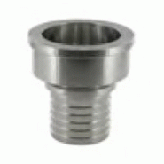 Douille SMS femelle inox annelée décalée - YSMFDAIX02519 - DN 25 - 19 mm