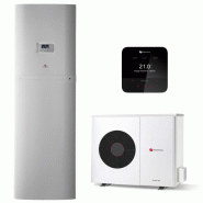 Ensemble Pompe à chaleur Air / Eau Genia Air 7 kW Monophasé chauffage et ECS 190L + régulation MiPro Sense radio - Saunier Duval - SAUAIR7ECSM Ensemble Pompe à chaleur Air / Eau Genia Air 7 kW Monophasé chauffage et ECS 190L + régulation MiPro Sense radio - Saunier Duval - SAUAIR7ECSM