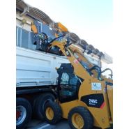 Godet balayeur ramasseur pour chargeur compact avec godet de collecte 4 en 1_1