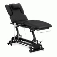 Helloshop26 - Table de massage professionnelle électrique lit de massage table de soin kiné 2 moteurs 200 kg noir 14_0007755 - noir métal 300132939