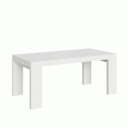 Itamoby Table extensible Roxell 200/304x90 cm frêne blanc - blanc VETAROXELL304-BF