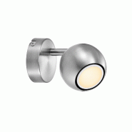 Nordlux Applique murale luminaire CHICAGO  Métal Acier Brossé H. 10,5 IP20 -Intérieur - gris métal 5704924009457