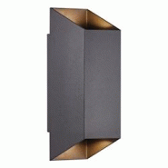 Nordlux Applique murale NICO Square 22 Aluminium Noir, H.23.5 - IP54 - GU10 / Extérieur - noir 5704924012426
