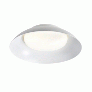Nordlux Plafonnier Nivora 45  Métal Blanc ,  H. 12 - IP20 - E27 /   Intérieur - blanc métal 5704924026010