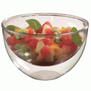 Saladier double paroi PS transparent 1000ml - par 24