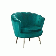SalesFever Chaise coque | Housse en tissu velours | Cadre en métal doré | L 78 x P 76 x H 78,5 cm | vert - vert polyester 394175 SalesFever Chaise coque | Housse en tissu velours | Cadre en métal doré | L 78 x P 76 x H 78,5 cm | vert - vert polyester 394175