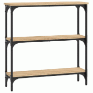 VidaXL Table console Chêne Sonoma 75x22,5x75 cm Bois d'ingénierie Modèle Orion Prime Plus - 834031