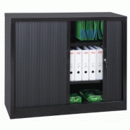 Armoire basse à rideaux coulissants Armoire basse à rideaux coulissants