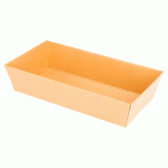 Barquette rectangulaire Kraft 15,5x8,5x3,5cm - par 1000