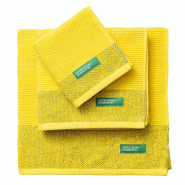 Benetton Lot de 3 Serviettes Coton 450 Gr7M2 Rainbow - jaune BE019