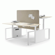 Bureau bench 2 personnes avec réglage en hauteur électrique Bureau bench 2 personnes avec réglage en hauteur électrique