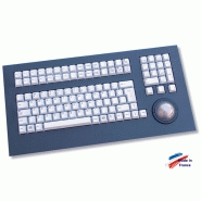 Clavier industriel 105 touches intégrable par l’avant avec trackball 50mm